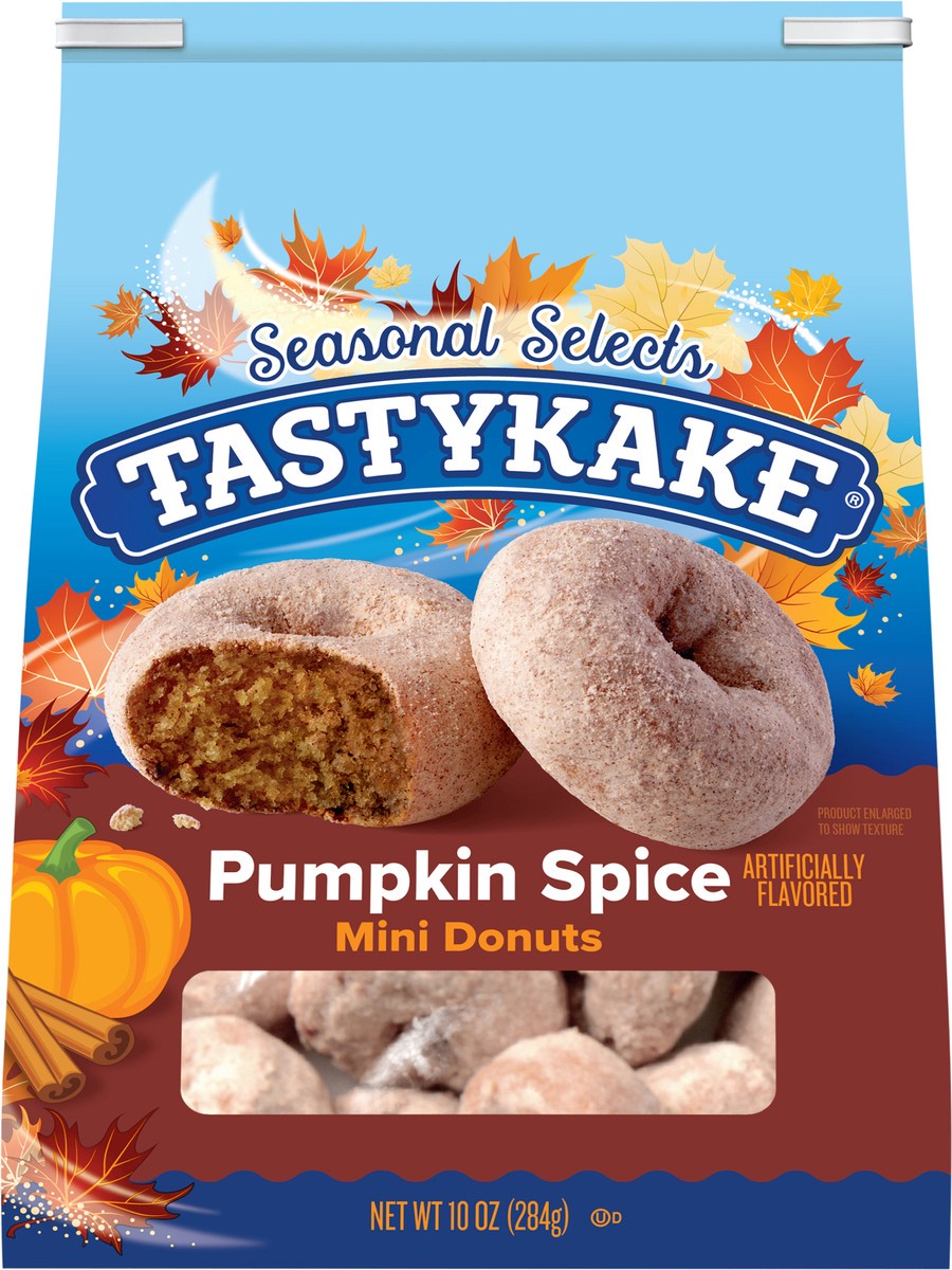 slide 4 of 14, Tastykake Pumpkin Spice Mini Donuts 10 oz. Bag, 10 oz