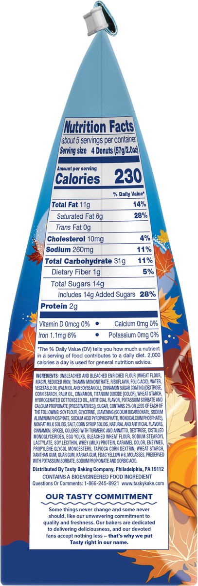 slide 12 of 14, Tastykake Pumpkin Spice Mini Donuts 10 oz. Bag, 10 oz