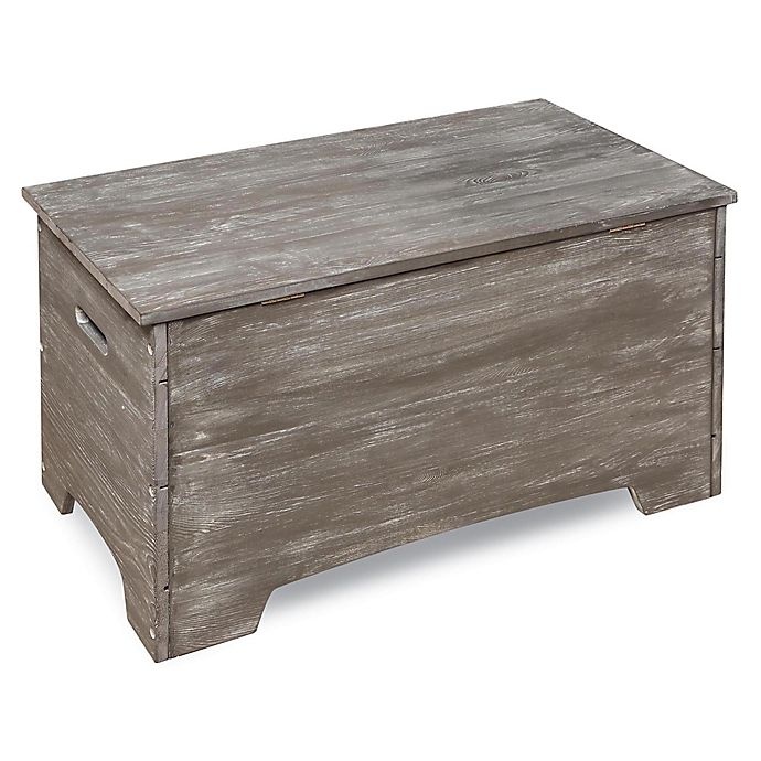 slide 8 of 8, Badger Basket Rustic Wooden Toy Box - Grey, 1 ct