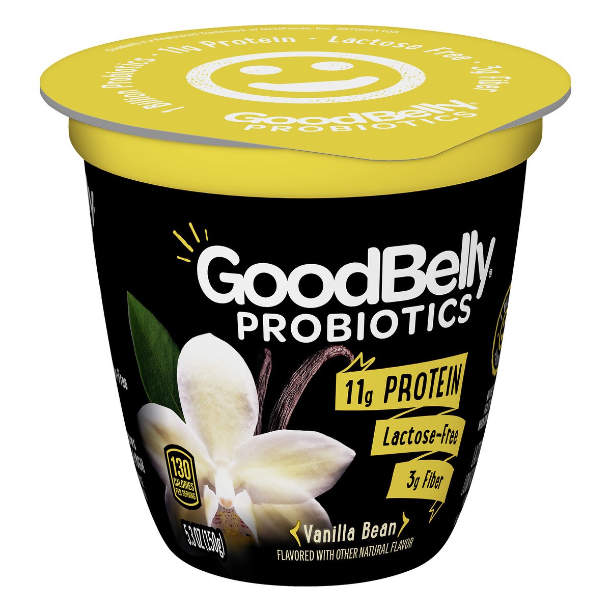 slide 2 of 9, GoodBelly Probiotics Lactose Free Low Fat Vanilla Bean Yogurt 5.3 oz, 5.3 oz