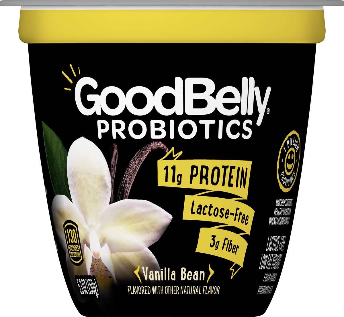 slide 6 of 9, GoodBelly Probiotics Lactose Free Low Fat Vanilla Bean Yogurt 5.3 oz, 5.3 oz
