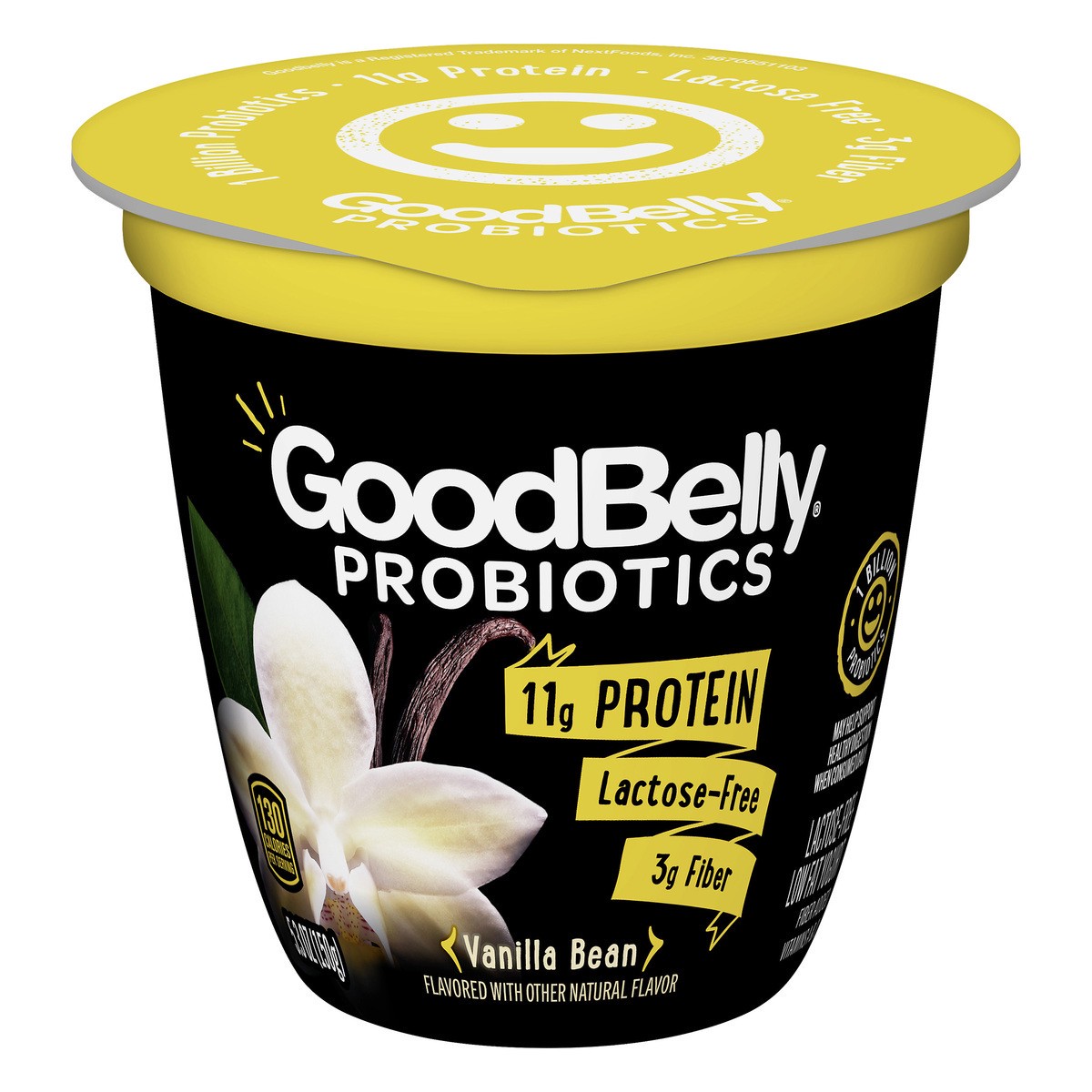 slide 1 of 9, GoodBelly Probiotics Lactose Free Low Fat Vanilla Bean Yogurt 5.3 oz, 5.3 oz