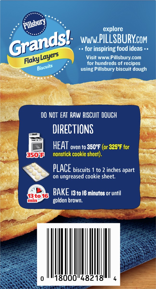 slide 5 of 11, Grands! Flaky Layers Biscuits, 32 Biscuits, 65.2 oz, 4 ct