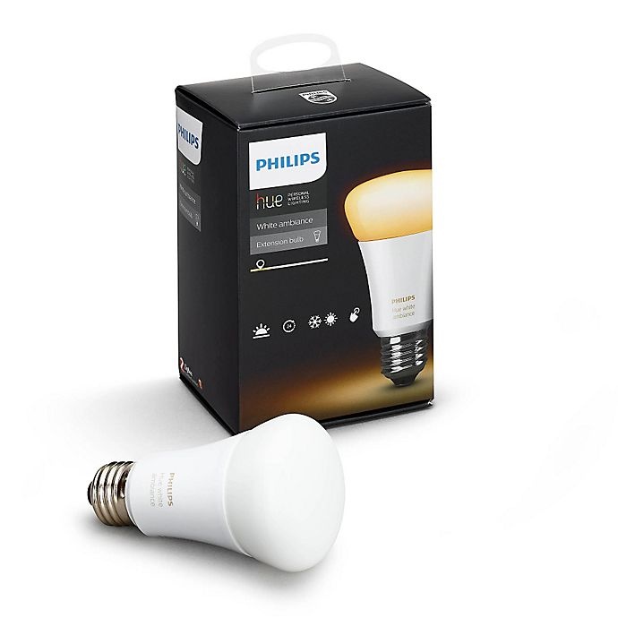 slide 2 of 5, Philips Hue White Ambiance A19 Single Bulb, 1 ct