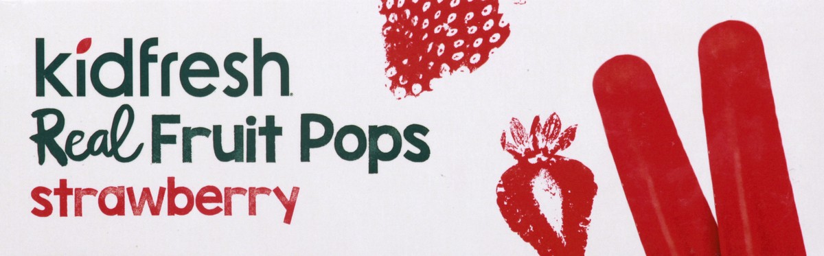 slide 10 of 13, Kidfresh 8 Pack Strawberry Fruit Pops 8 ea, 8 ct