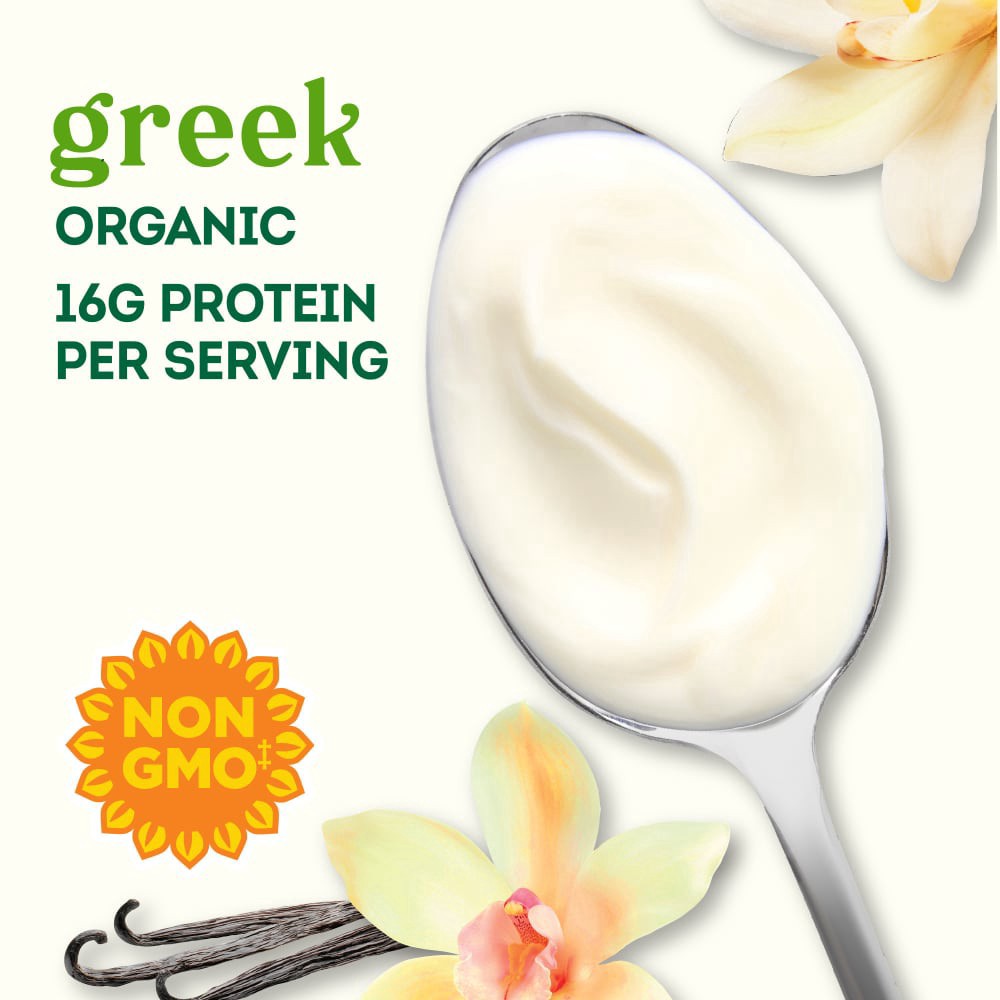 slide 2 of 5, Simple Truth Organic Nonfat Vanilla Bean Greek Yogurt, 32 oz