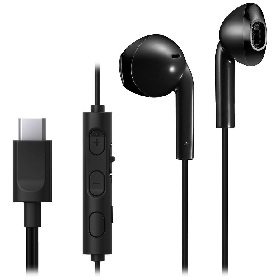 slide 2 of 3, JVC Wired Earbuds with USB-C, 1 pair