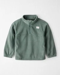 Littleplanet Girls Recycled Microfleece Pullover Fern Green 7
