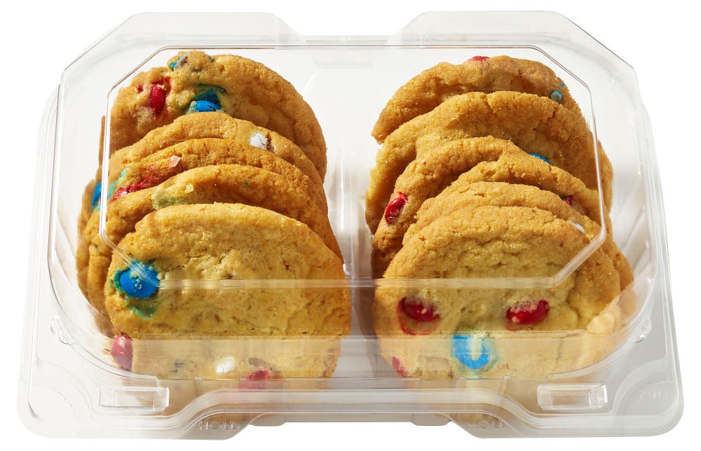 slide 1 of 2, Bakery M&M Cookies, 12 ct
