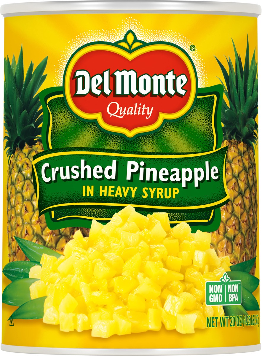 slide 1 of 7, Del Monte Crushed Pineapple In Heavy Syrup 20 oz Can, 20 oz