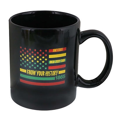 slide 1 of 1, Home Essentials & Beyond Juneteenth Black Mug, 15 oz