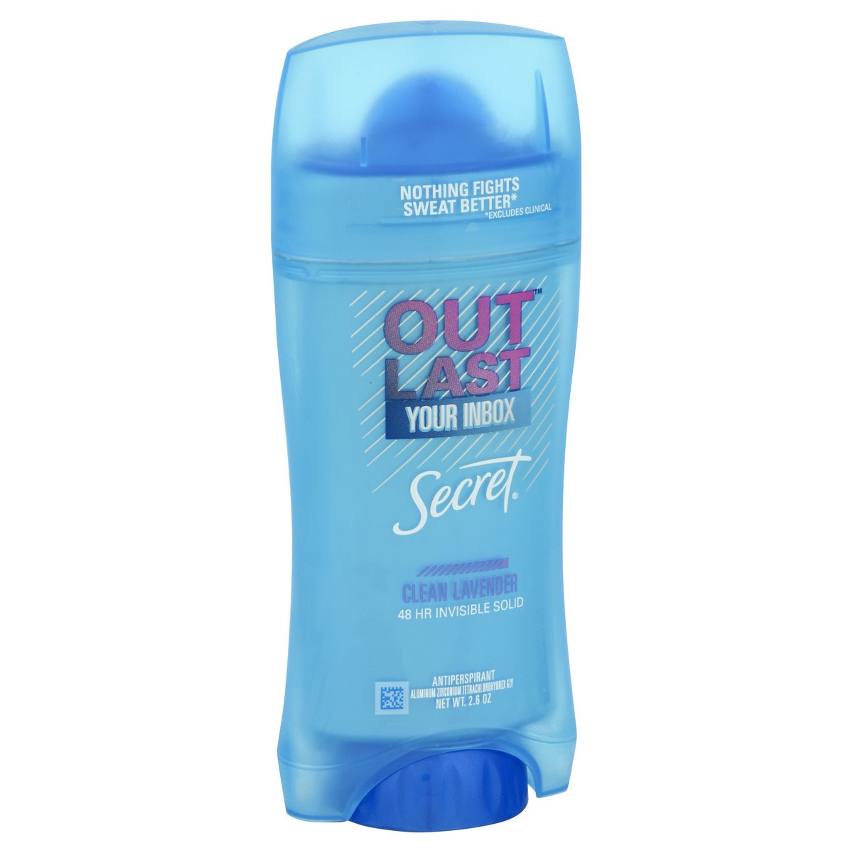 slide 2 of 9, Secret Outlast Your Inbox Clean Lavender Anti-Perspirant 2.6 oz, 2.6 oz