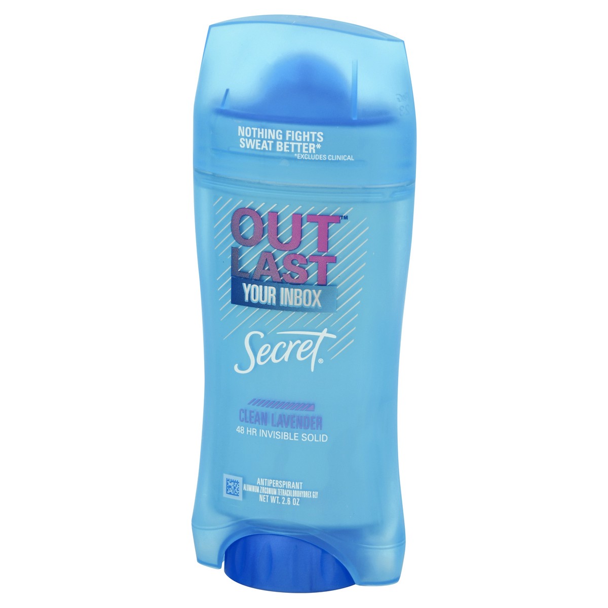 slide 9 of 9, Secret Outlast Your Inbox Clean Lavender Anti-Perspirant 2.6 oz, 2.6 oz