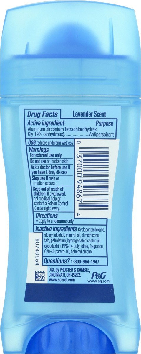 slide 6 of 9, Secret Outlast Your Inbox Clean Lavender Anti-Perspirant 2.6 oz, 2.6 oz