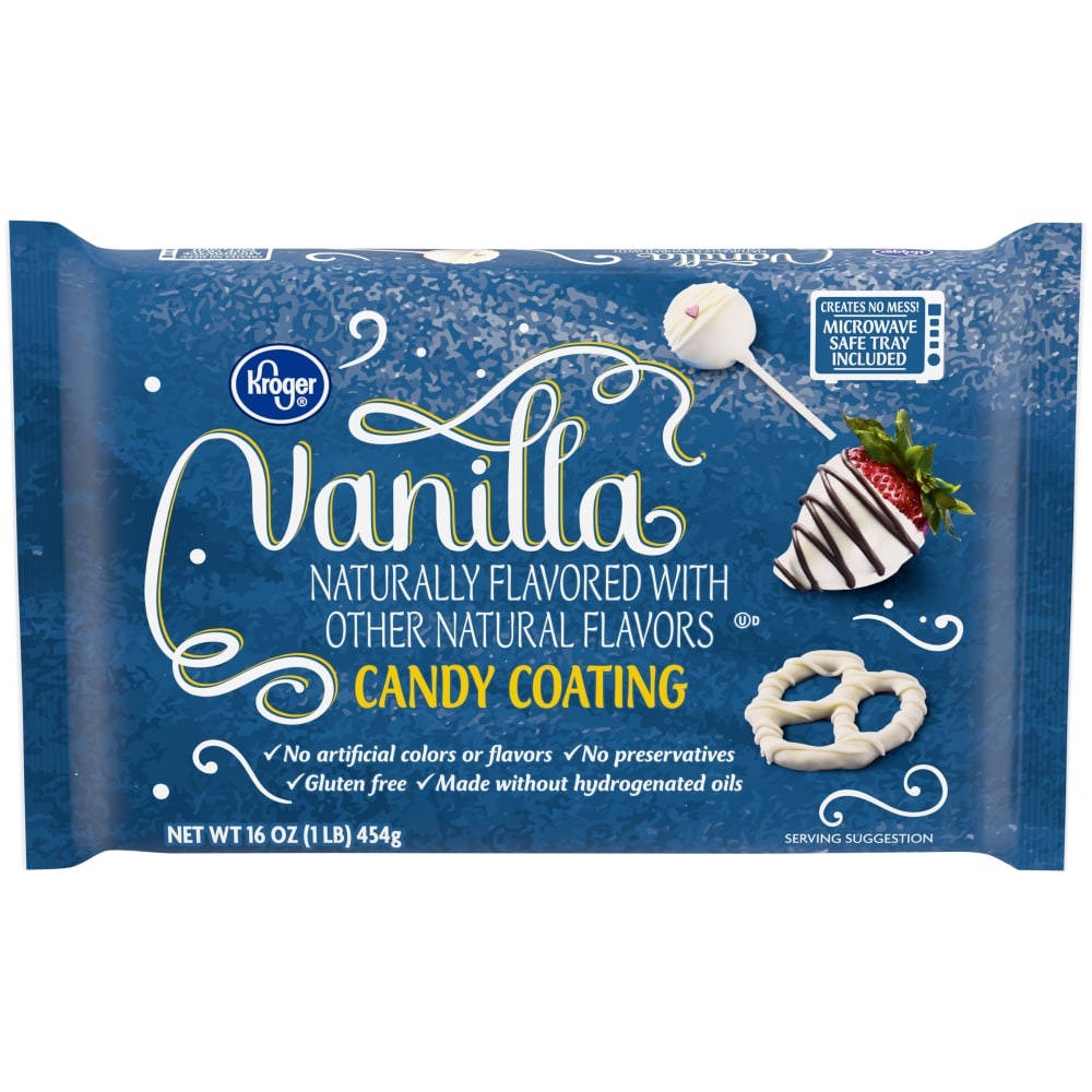 slide 1 of 1, Kroger Vanilla Candy Coating, 16 oz