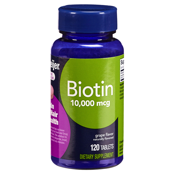 slide 1 of 1, Meijer Biotin Quick Dissolve 10, 120 ct