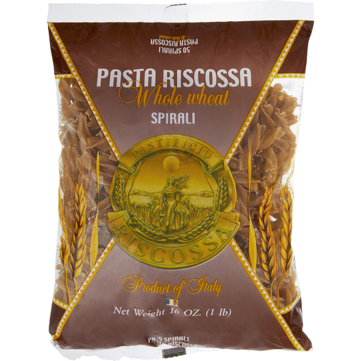 slide 1 of 1, Pasta Riscossa Whole Wheat Spirali Pasta, 16 oz