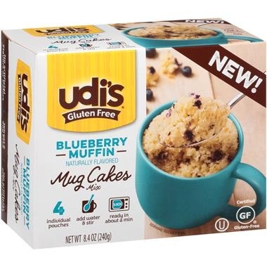 slide 1 of 1, Udi's Blueberry Muffin Mug Cake, 8.4 oz