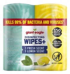 Giant Eagle Ge Wipes Dsnfct Twin