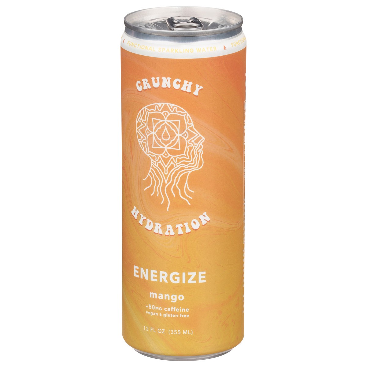 slide 10 of 13, Crunchy Hydration Functional Energize Mango Sparkling Water 12 fl oz, 12 fl oz