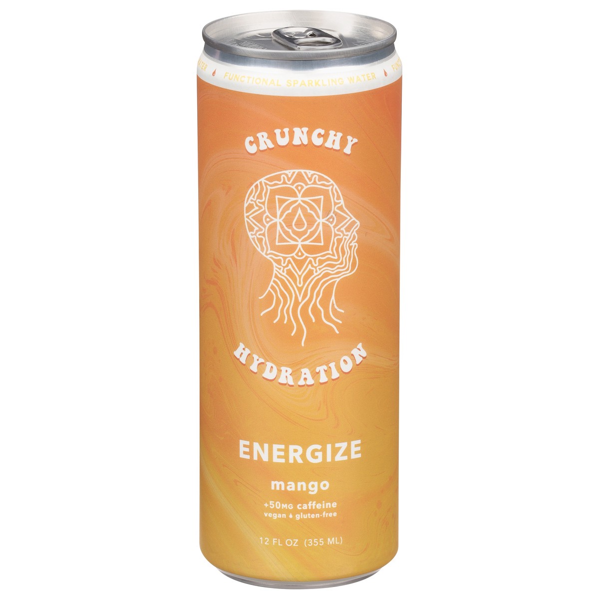 slide 6 of 13, Crunchy Hydration Functional Energize Mango Sparkling Water 12 fl oz, 12 fl oz