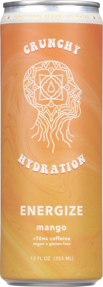 slide 12 of 13, Crunchy Hydration Functional Energize Mango Sparkling Water 12 fl oz, 12 fl oz