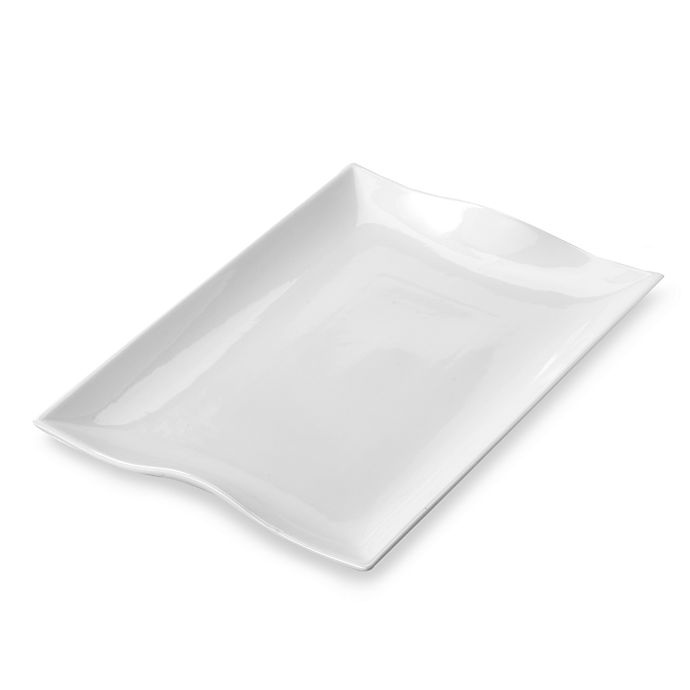 slide 1 of 2, Everyday White by Fitz and Floyd Rectangular Platter, 18 in