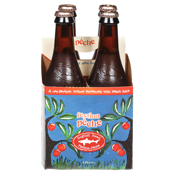 slide 1 of 5, Dogfish Head Seasonal Festina Peche 12oz Bottles, 1 ct