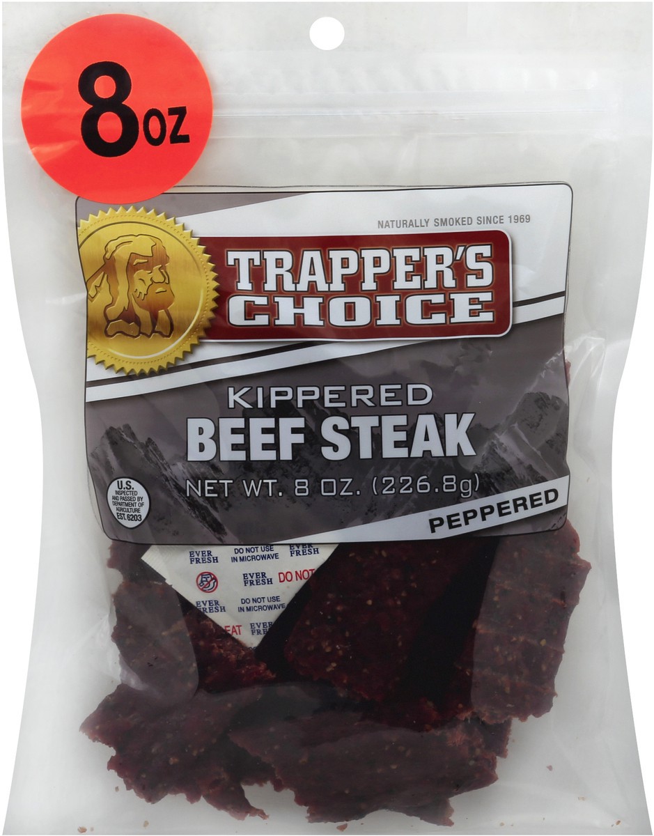 slide 3 of 4, Old Trapper Peppered Beef Jerky, 8 oz