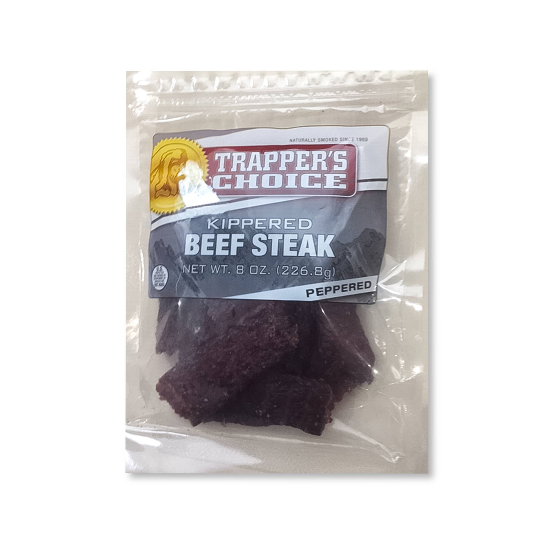 slide 1 of 4, Old Trapper Peppered Beef Jerky, 8 oz