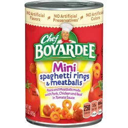Chef Boyardee Mini Spaghetti Rings & Meatballs (24 Pack)