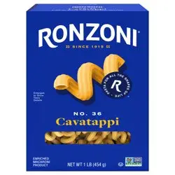 Ronzoni Cavatappi, 16 oz, Tubular Corkscrew, Non-GMO Spiral Pasta