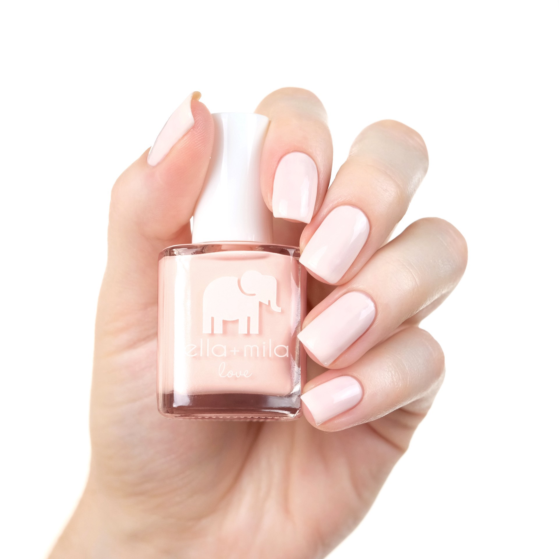 slide 2 of 3, ella+mila Nail Polish, Barely Pink, 0.45 fl oz