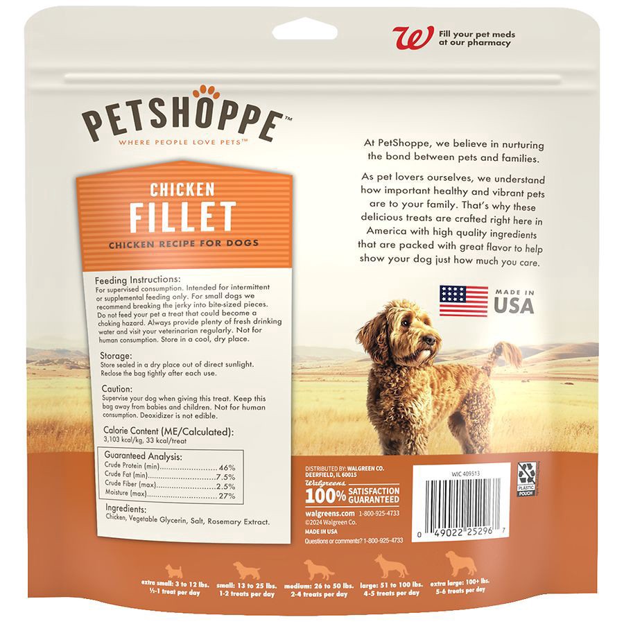 slide 5 of 5, PetShoppe Premium Chicken Filet, 12 oz