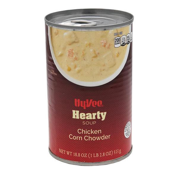 slide 1 of 1, Hy-vee Chicken Corn Chowder Chunky Soup - 18.8 oz, 18.8 oz