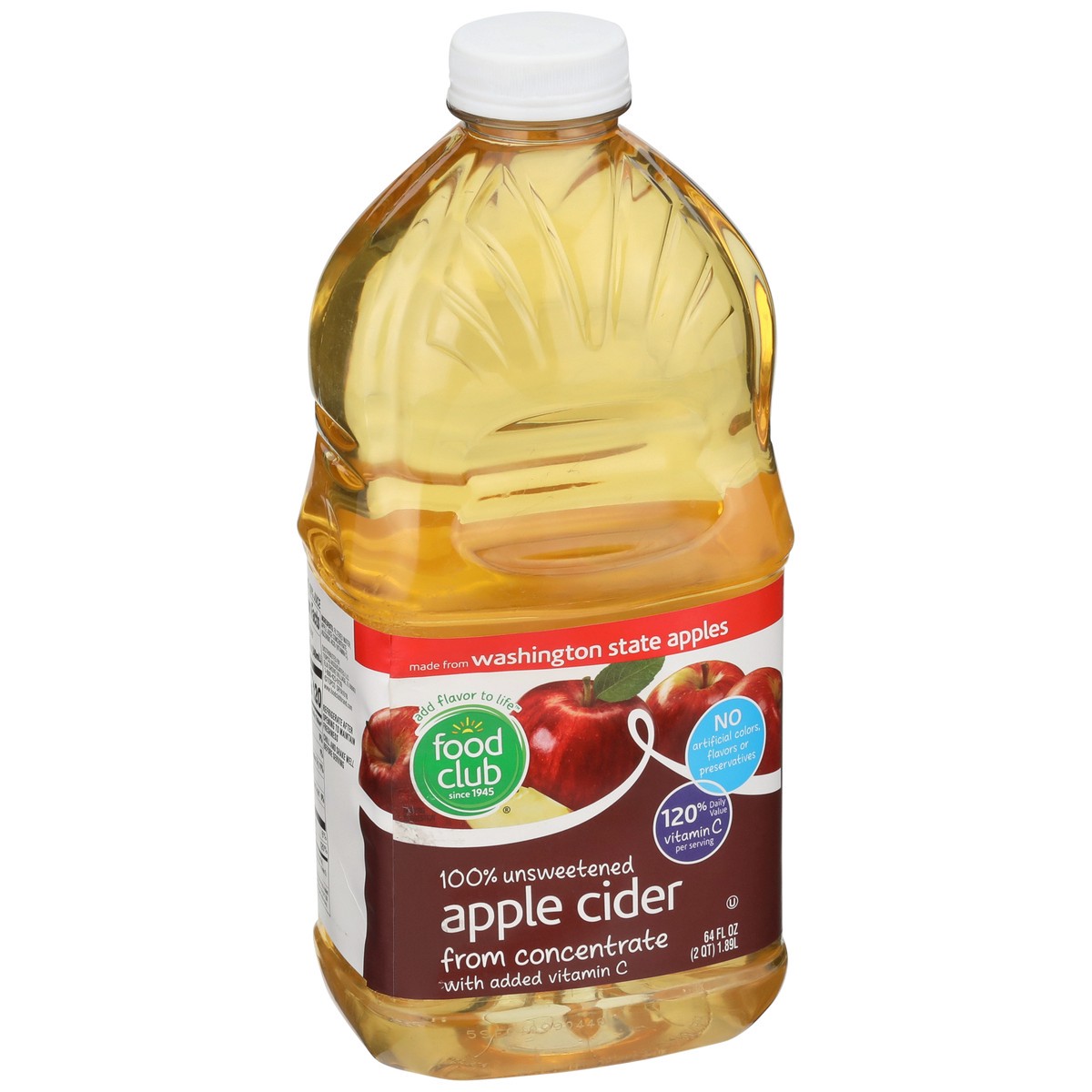 slide 2 of 9, Food Club 100% Apple Cider From Concentrate - 64 fl oz, 64 fl oz