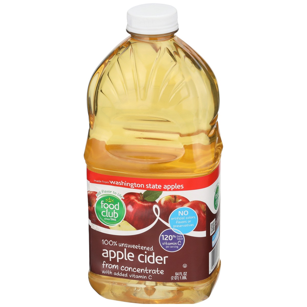 slide 3 of 9, Food Club 100% Apple Cider From Concentrate - 64 fl oz, 64 fl oz