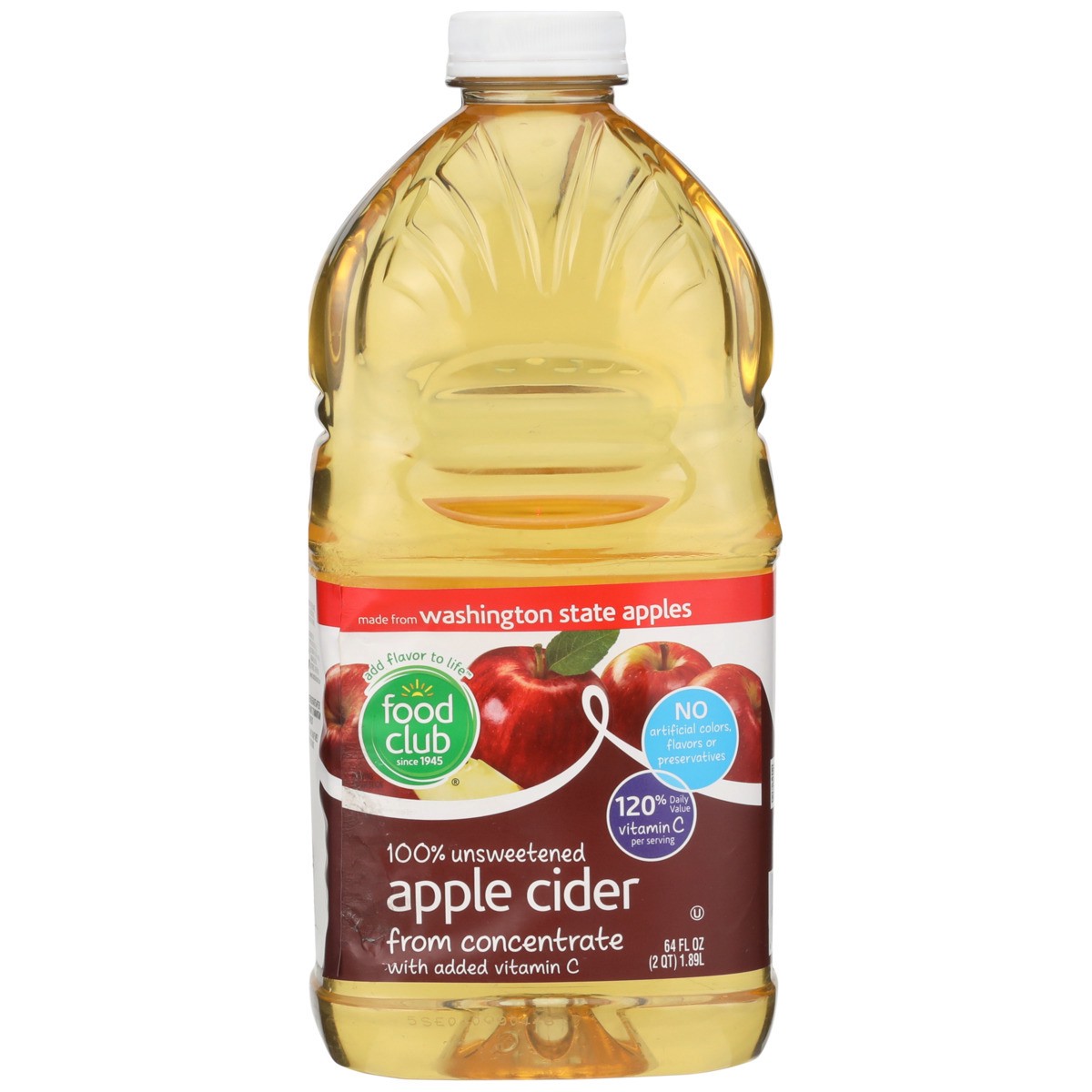 slide 8 of 9, Food Club 100% Apple Cider From Concentrate - 64 fl oz, 64 fl oz