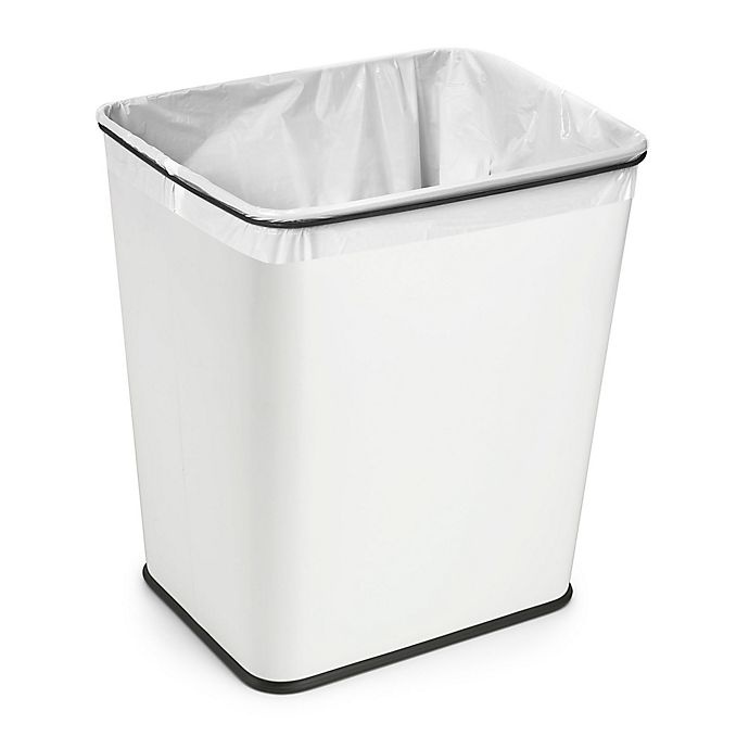 slide 2 of 2, Polder Under-Counter Trash Can - White, 7 gal