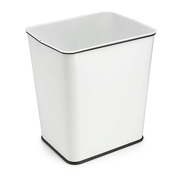 slide 1 of 2, Polder Under-Counter Trash Can - White, 7 gal