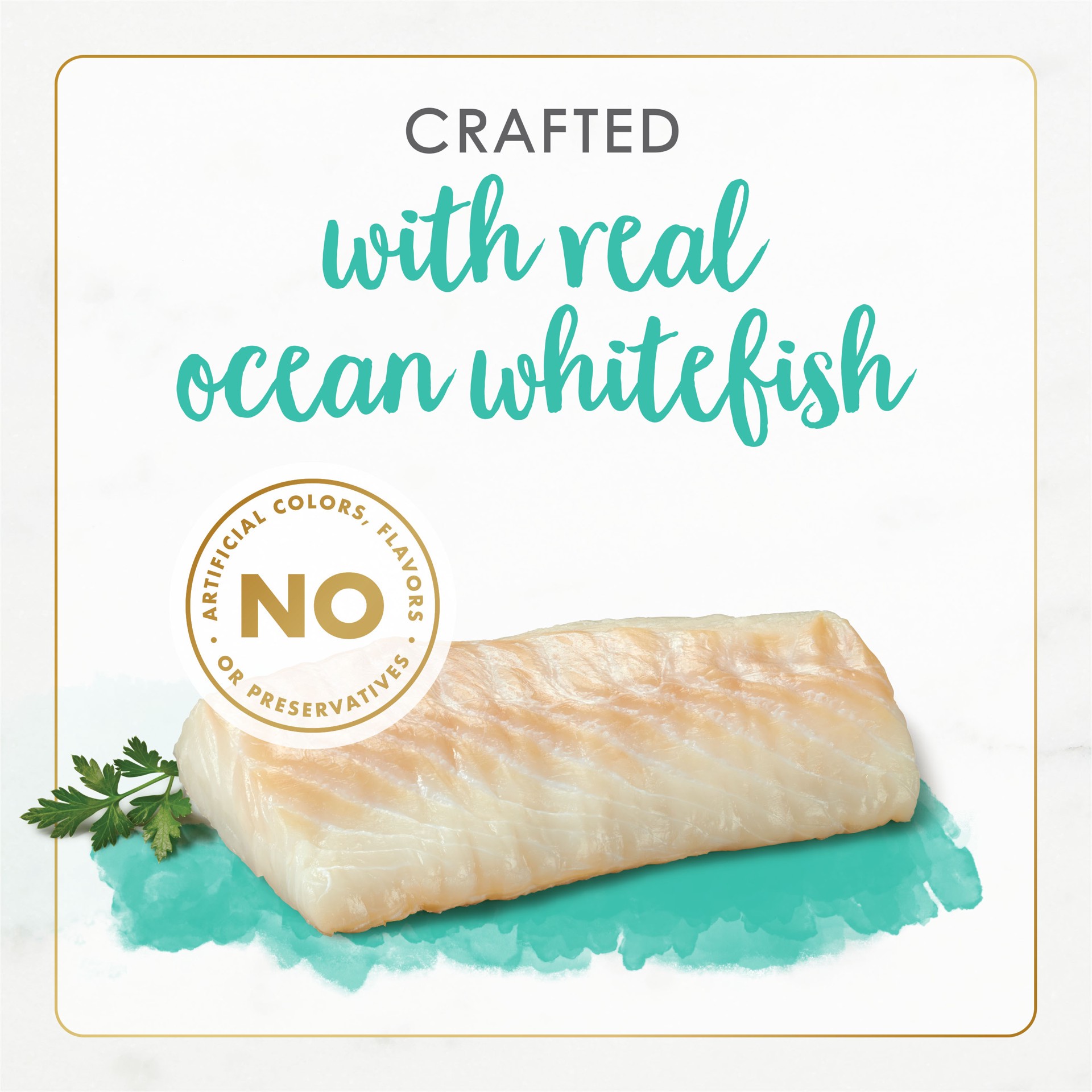 slide 7 of 8, Fancy Feast Purina Fancy Feast Grain Free, Natural Pate Wet Cat Food, Gourmet Naturals Natural Ocean Whitefish Recipe, 3 oz