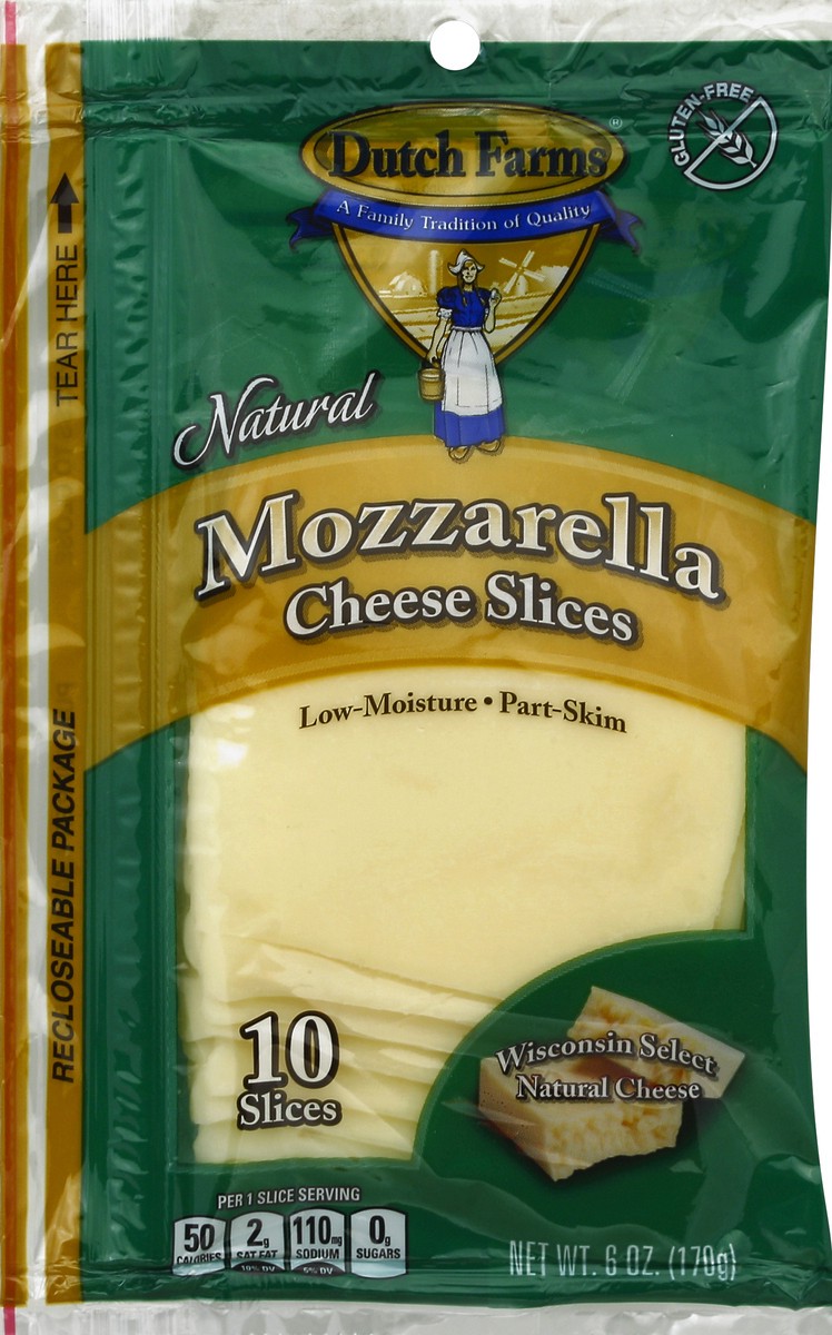 slide 1 of 4, Dutch Farms Cheese Slices 10 ea, 10 ct