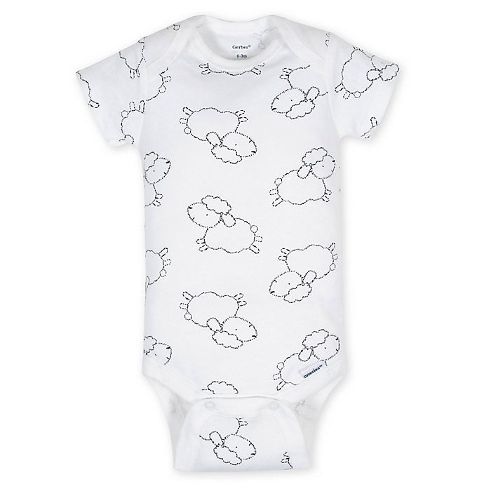 slide 5 of 6, Gerber Onesies Newborn Lamb Bodysuits, 5 ct