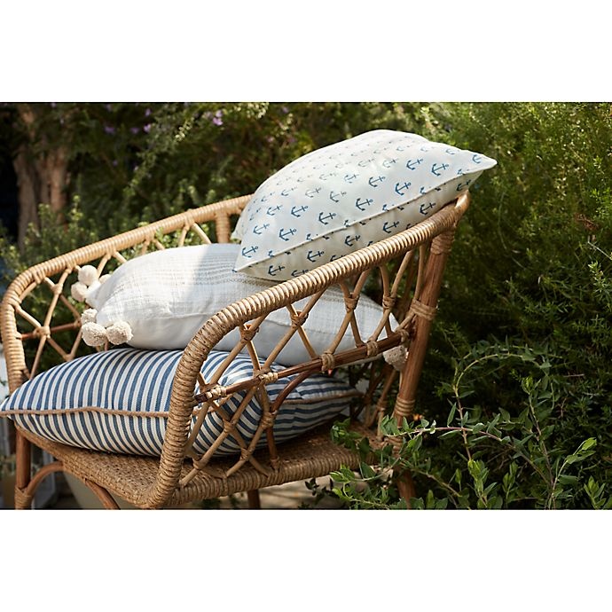 slide 3 of 3, Destination Summer Mini Anchor Square Indoor/Outdoor Throw Pillow - Ivory, 1 ct