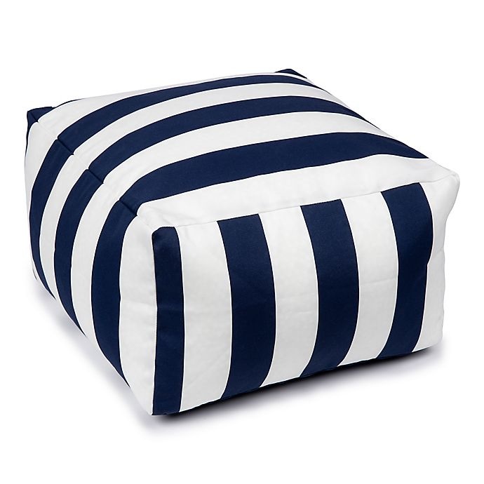 slide 1 of 1, W Home Cabana Outdoor Square Bistro Cushion - Navy/White, 1 ct