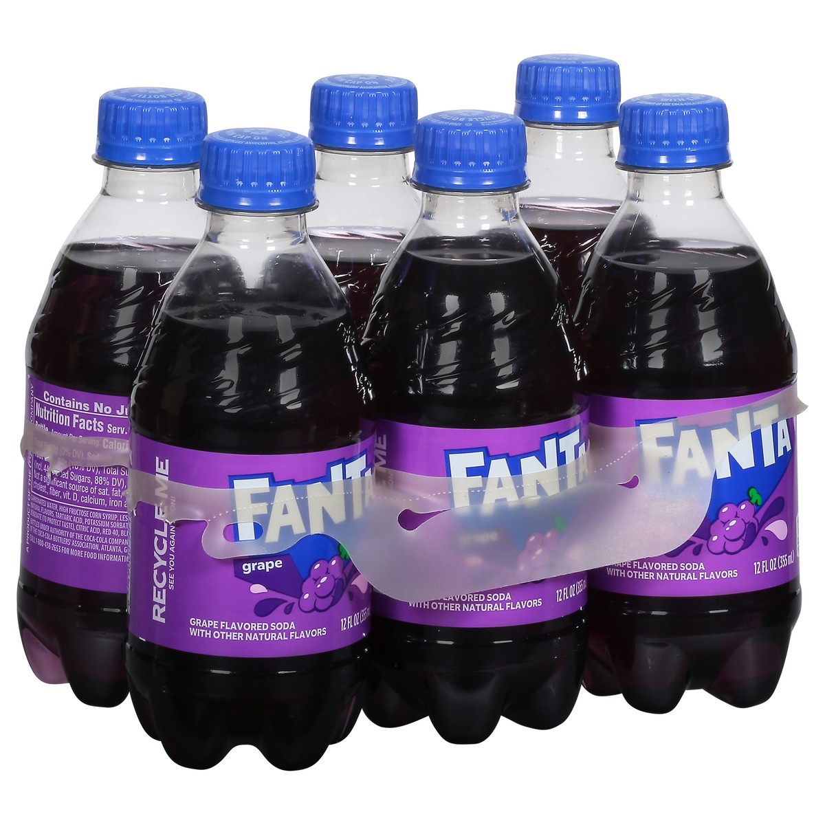 slide 11 of 14, Fanta Grape Soda Bottles, 12 fl oz, 6 Pack, 6 ct