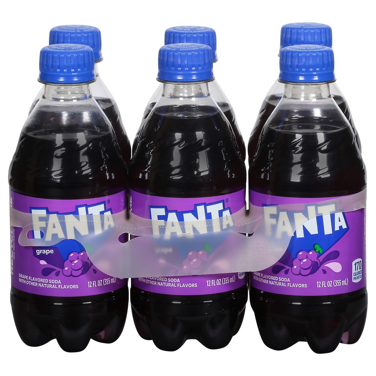 slide 4 of 14, Fanta Grape Soda Bottles, 12 fl oz, 6 Pack, 6 ct