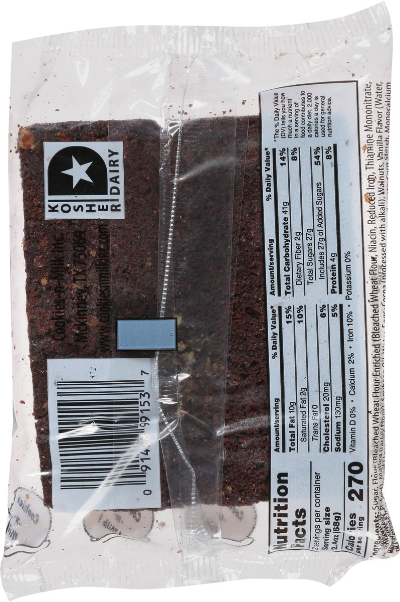 slide 2 of 9, Cookies-n-Milk Brownie with Walnuts 4.8 oz, 4.8 oz