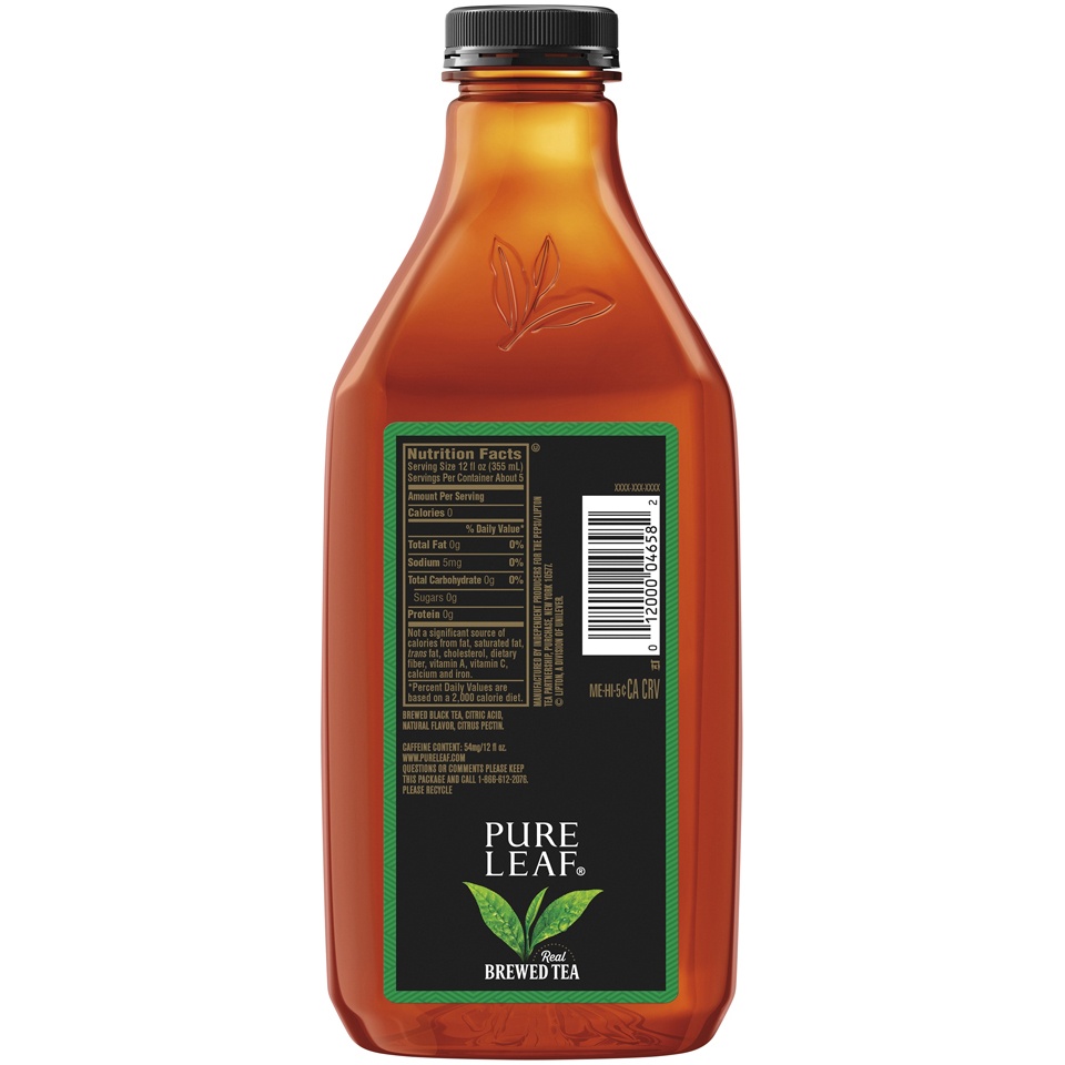 slide 2 of 3, Pure Leaf Unsweetened Tea With Lemon, 64 fl oz