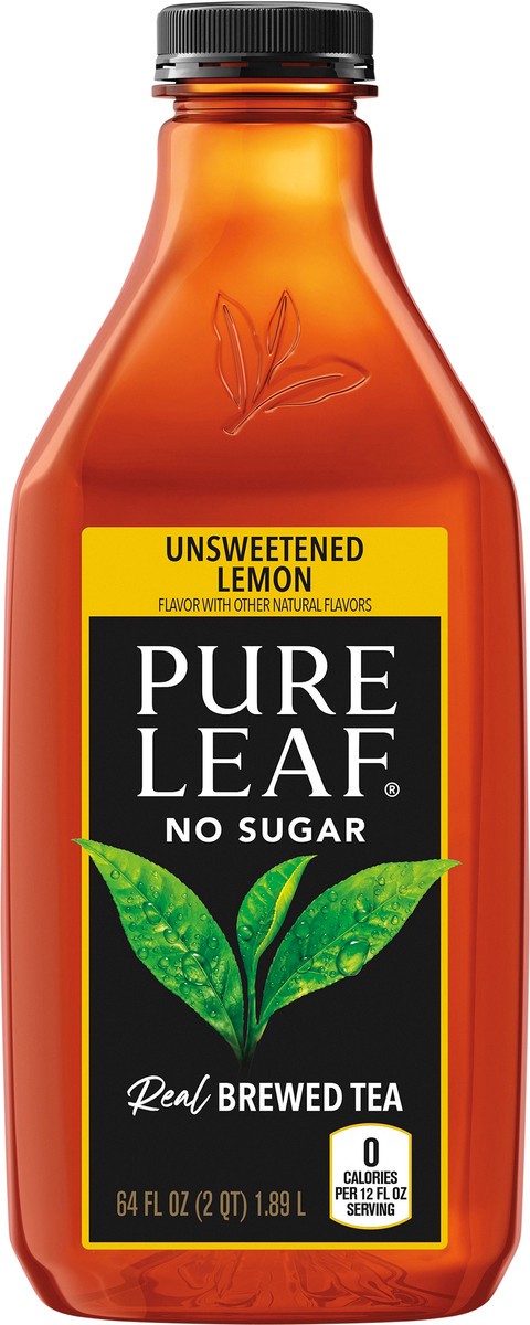 slide 7 of 7, Pure Leaf Unsweetened Lemon Brewed Tea - 64 fl oz, 64 fl oz